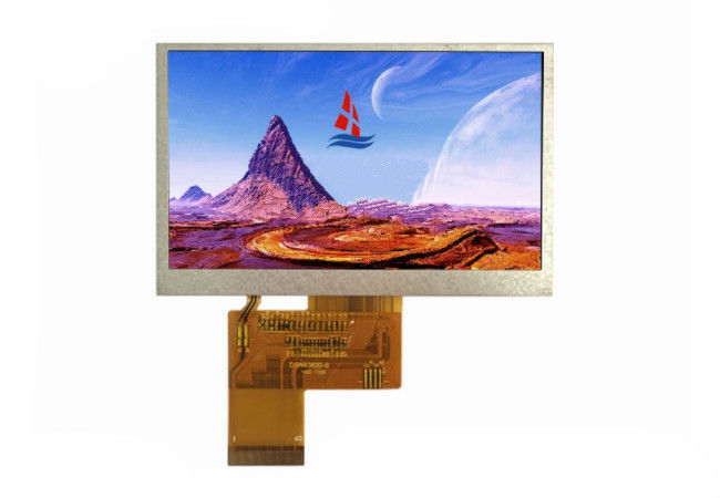 Exhibición transparente de encargo de 4,3 TFT LCD, pantalla del color TFT de 480 * 272 puntos con 24 pedazos