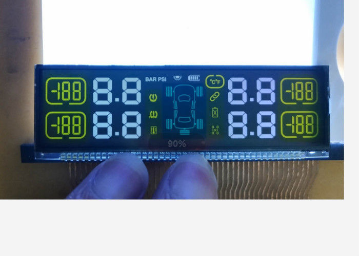 Pantalla de la aduana 3v 5v FSTN Lcd con la exhibición del Lcd del segmento del Pin de metal Connetor 7
