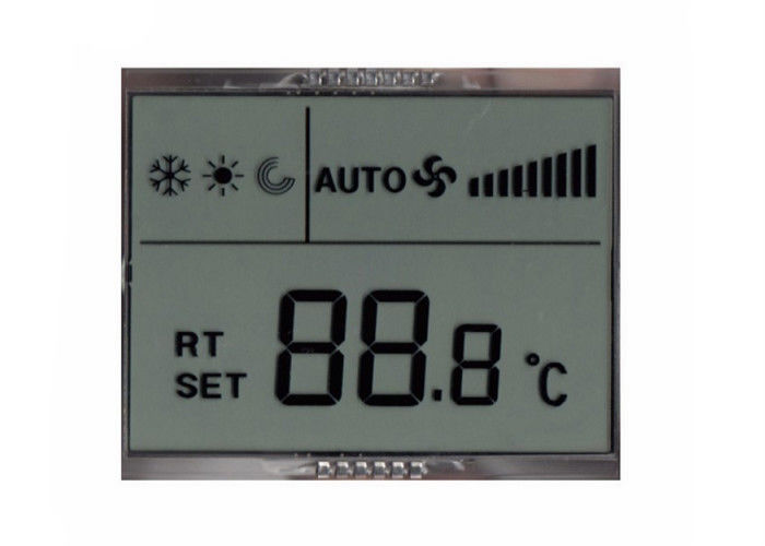 Módulo reflexivo positivo del LCD del dígito de la exhibición de segmento del TN Lcd 7 de la aduana para el control remoto del aire acondicionado