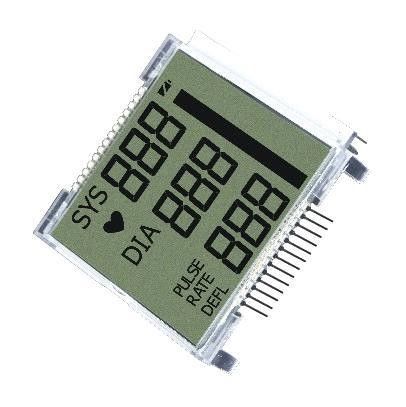 Dígito monocromático del segmento 4 de la exhibición 7 del TN LCD alfanumérico con el Pin impermeable del conector 18