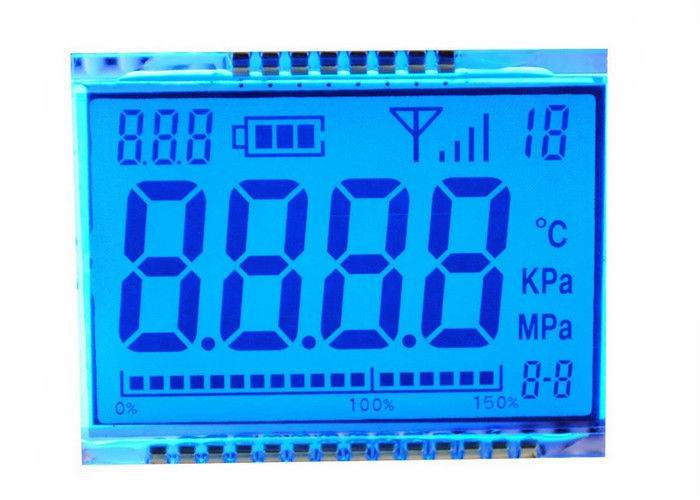 Tamaño de encargo LCD del segmento del dígito 7 de la exhibición reflexiva del TN para el metro 3.3V