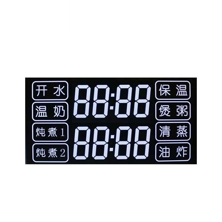 Método de conducción estático del PIN de la talla 7 del segmento del cuadrado de la exhibición de encargo 12 de la pantalla HTN LCD