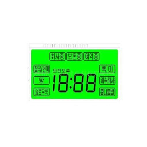 Método de conducción estático del PIN de la talla 7 del segmento del cuadrado de la exhibición de encargo 12 de la pantalla HTN LCD