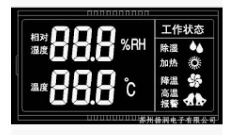 Tipo de encargo exhibición del VA del módulo de la exhibición de segmento del LCD 7 del monocromo del Lcd del alto contraste con la retroiluminación LED blanca