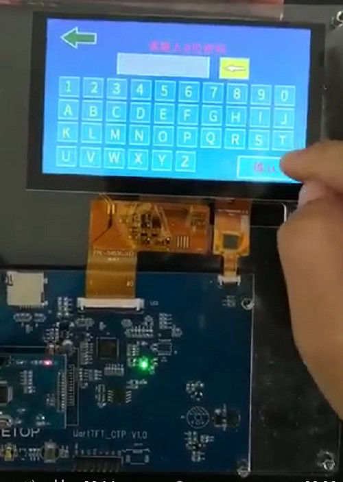 Exhibición elegante de TFT LCD de 4,3 pulgadas para el PWB/la pantalla LCD color numérica