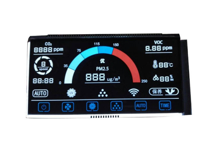 Módulo negativo del Lcd del segmento del dígito 7 de la exhibición del VA Lcd de visualización de la pantalla 14 del segmento del módulo de encargo del Lcd