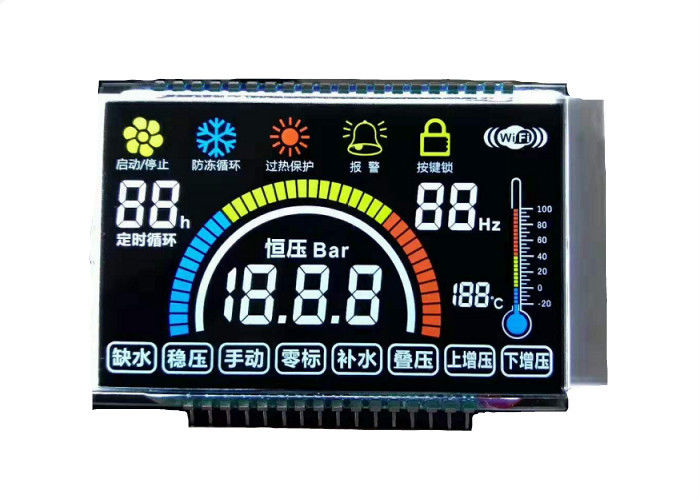 Módulo negativo del Lcd del segmento del dígito 7 de la exhibición del VA Lcd de visualización de la pantalla 14 del segmento del módulo de encargo del Lcd
