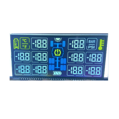 Pantalla positiva de Digitaces Lcd del panel de encargo del tamaño, exhibición Lcd de 6 segmentos de 6 dígitos