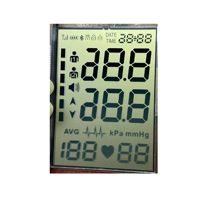 Pantalla LCD reflectante TN, pantalla LCD de segmento de tamaño personalizado 7