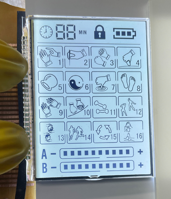 3.6V Pantalla LCD de matriz positiva HTN Transmisora Pantalla LCD gráfica para masajeador