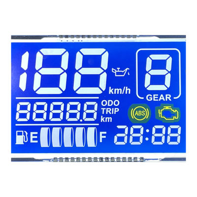 Fábrica Buena calidad Display LCD de matriz HTN monocromático de 7 segmentos Display LCD gráfico para instrumentos de motocicletas