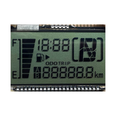 Pantalla LCD HTN personalizada de alta calidad de ocho formas monocromática de 7 segmentos pantalla gráfica LCD para instrumentos de motocicletas