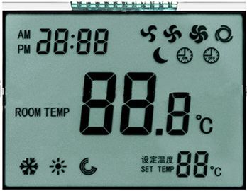 Exhibición de 7 TN LCD del segmento para el modo positivo del termóstato tamaño del esquema de 86m m * de 49m m * de 2.8m m