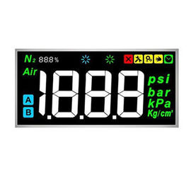 4 la exhibición del VA LCD del color del segmento del dígito 7 con la impresión de seda crea para requisitos particulares