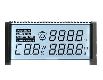 Segmento de encargo de la exhibición siete del positivo STN LCD para el deber 1/4 del tablero de instrumentos del coche que conduce método