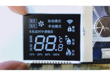 la exhibición de 3.3V VA LCD con los pernos de Matel conecta la pantalla LCD negra del fondo para el metro de la energía