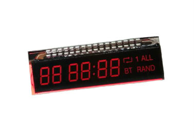 Exhibición negativa del LCD de siete segmentos con el conector pin del metal para el contador de tiempo electrónico
