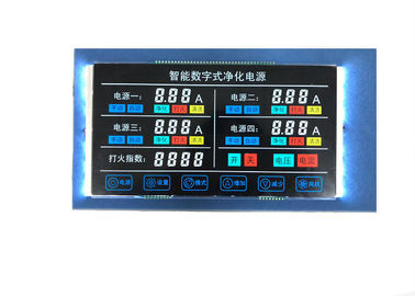 Exhibición de encargo del Lcd del tamaño del VA LCD de la exhibición 7 del segmento del módulo industrial del LCD para el sistema inteligente de la purificación de Digitaces