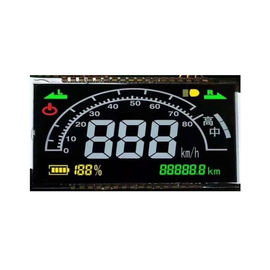 Método de conducción estático del PIN de la talla 7 del segmento del cuadrado de la exhibición de encargo 12 de la pantalla HTN LCD