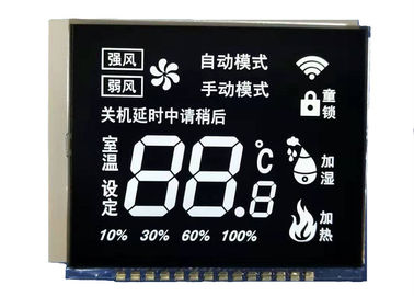 Tipo de encargo exhibición del VA del módulo de la exhibición de segmento del LCD 7 del monocromo del Lcd del alto contraste con la retroiluminación LED blanca