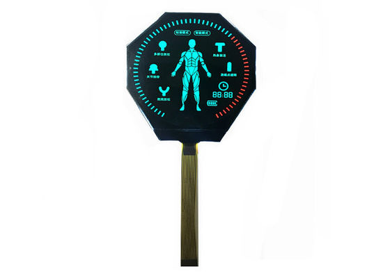 Exhibición modificada para requisitos particulares módulo del Lcd del segmento de la exhibición del VA Lcd, pantalla de visualización negativa redonda del Lcd, módulo del Lcd del segmento del dígito 14