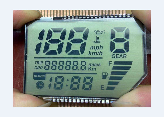 Módulo modificado para requisitos particulares segmento reflexivo del tamaño de la exhibición 7 del Pin de metal TN LCD