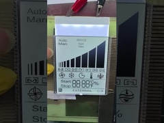 Fabrica de tamaño personalizado TN 7 segmento pantalla LCD monocromo módulo transmisor transparente carácter
