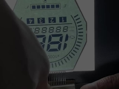 Pantalla LCD HTN Monocromática de 7 segmentos Pantalla LCD gráfica para instrumentos