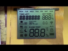 OEM FSTN Pantalla LCD Modo positivo Gráfico monocromático Ángulo de visión de 12 horas Para termostato